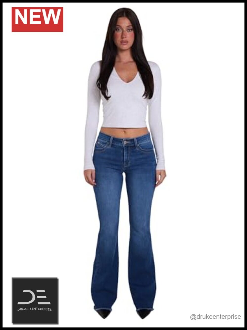 YMI Wannabettabutt High Rise Super Flare Denim Jeans Women's 70s Style